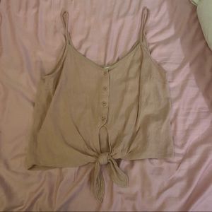Pink topshop crop top / tank top size 8